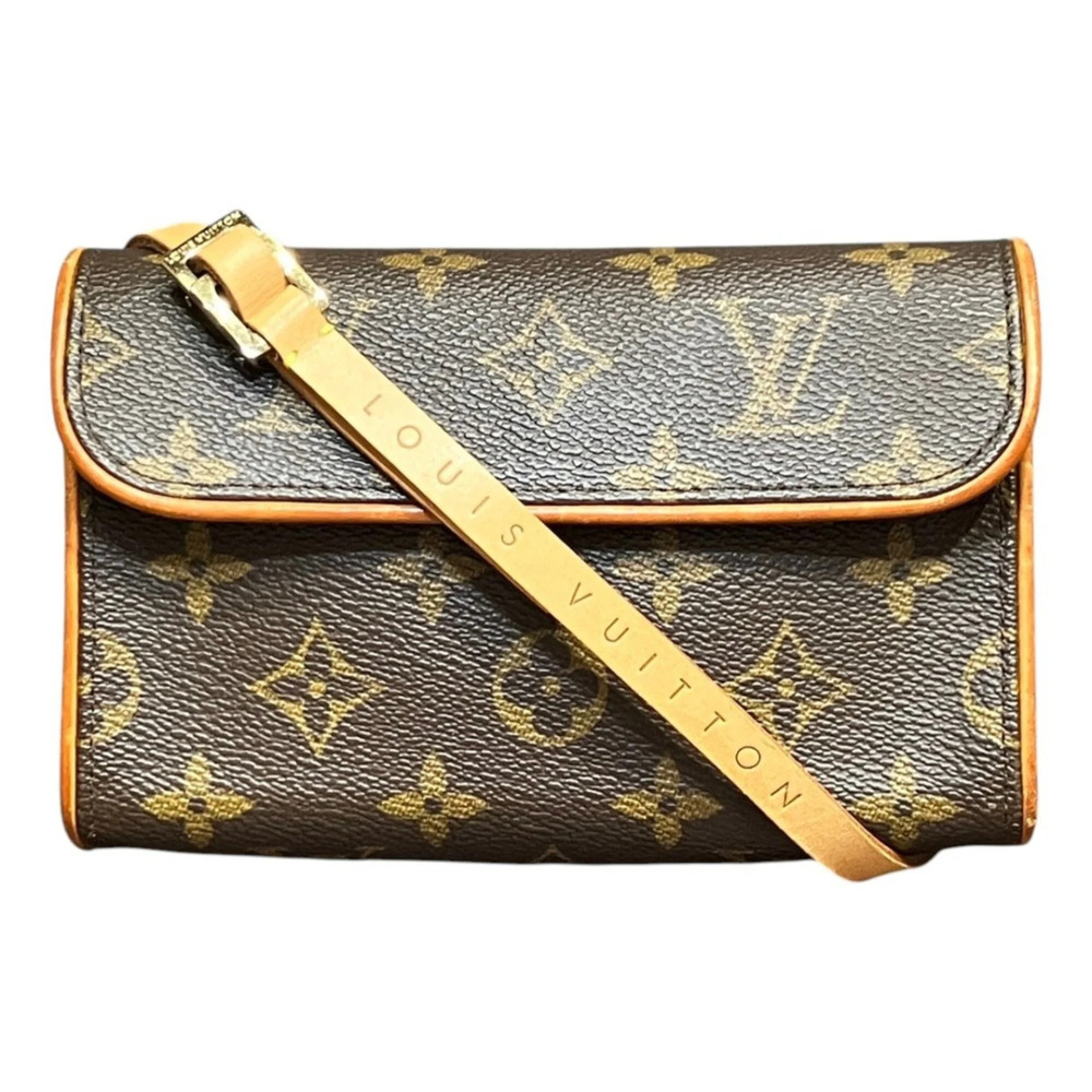LOUIS VUITTON Brown Monogram Canvas Pochette Mini Bag